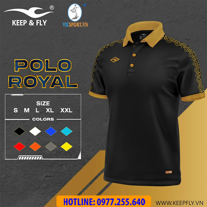 Áo polo di chuyển Keepfly Royal - Hình ảnh 21