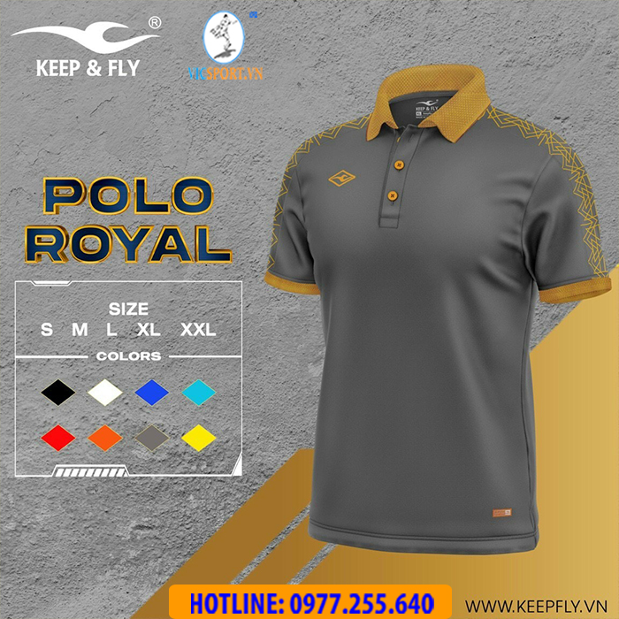 Áo polo di chuyển Keepfly Royal - Hình ảnh 19