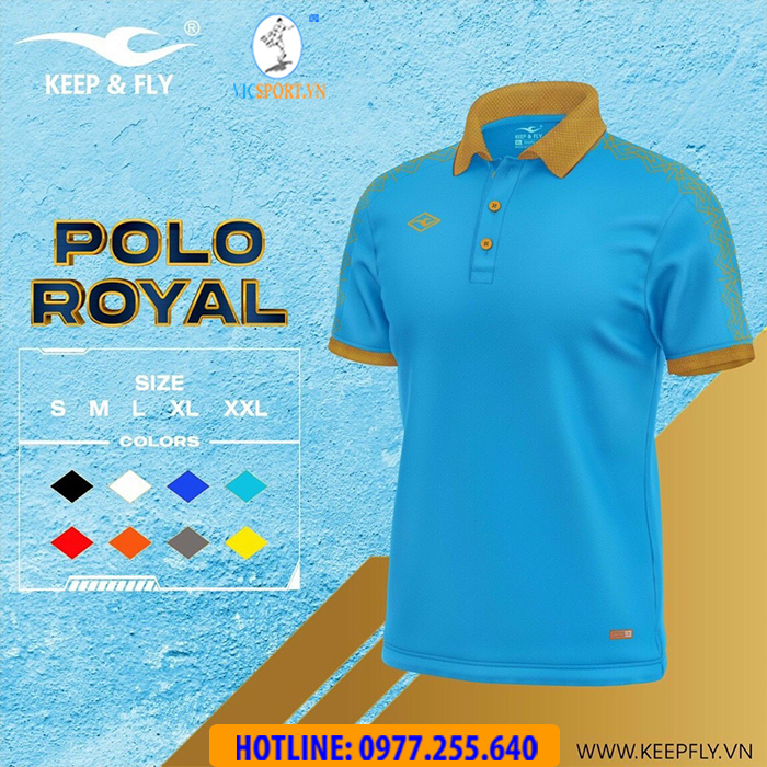 Áo polo di chuyển Keepfly Royal - Hình ảnh 23