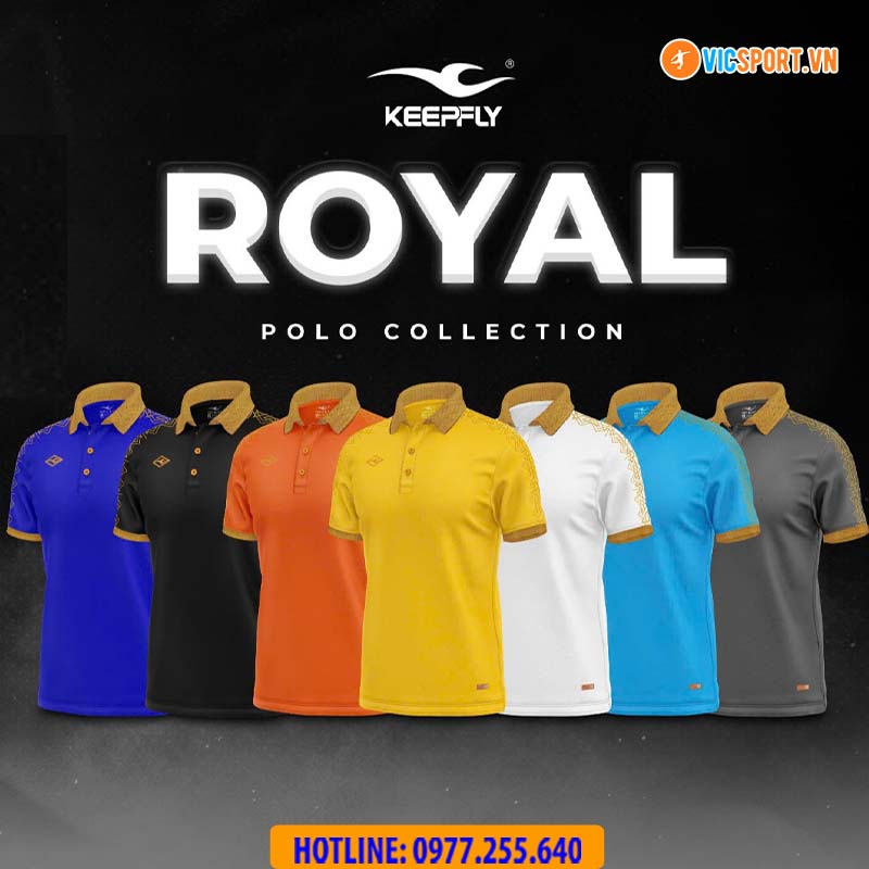 Áo polo di chuyển Keepfly Royal - Hình ảnh 32