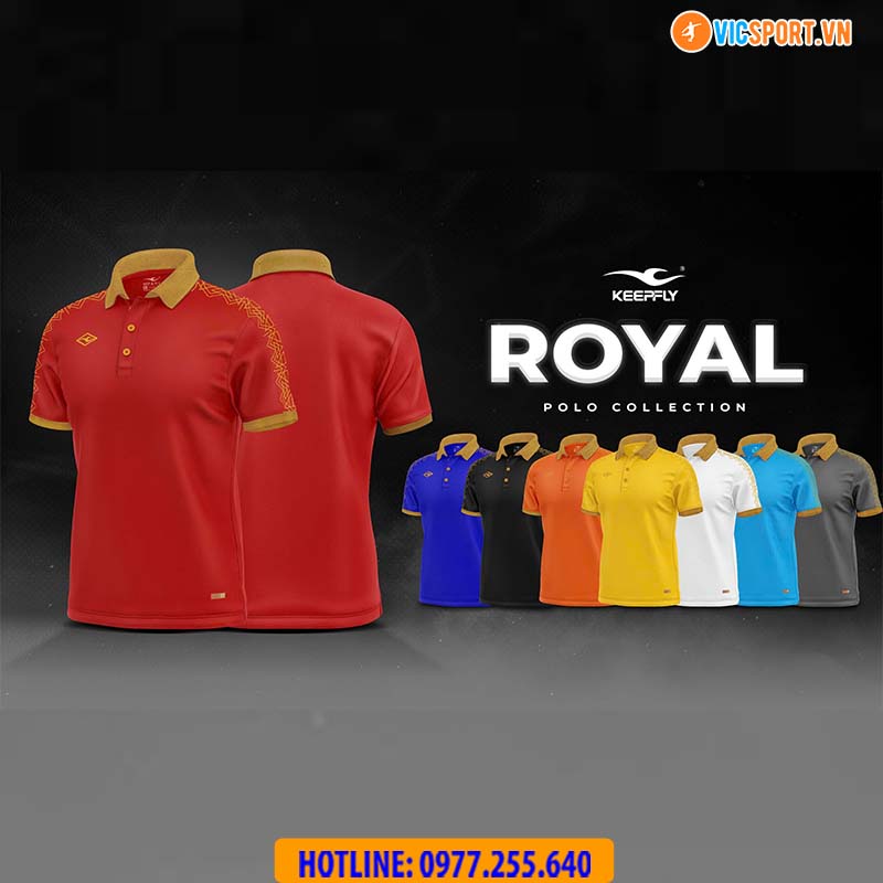 Áo polo di chuyển Keepfly Royal - Hình ảnh 34