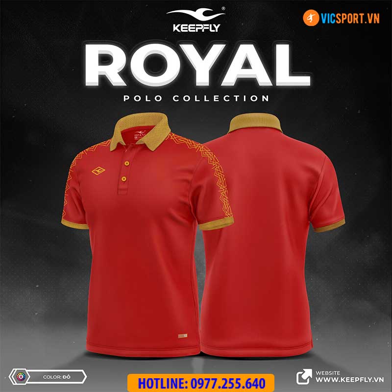 Áo polo di chuyển Keepfly Royal - Hình ảnh 27