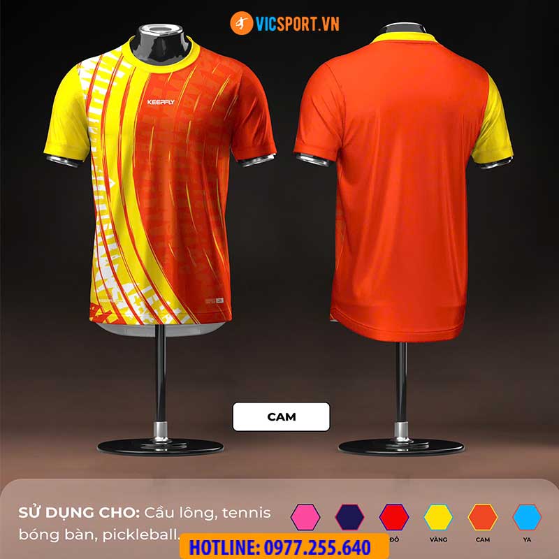 Áo cầu lông pickleball Keepfly KFA S0001 đa năng - Hình ảnh 6