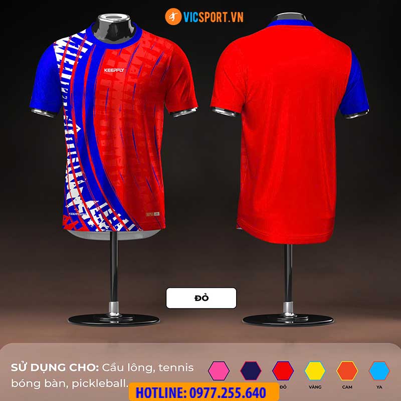 Áo cầu lông pickleball Keepfly KFA S0001 đa năng - Hình ảnh 4