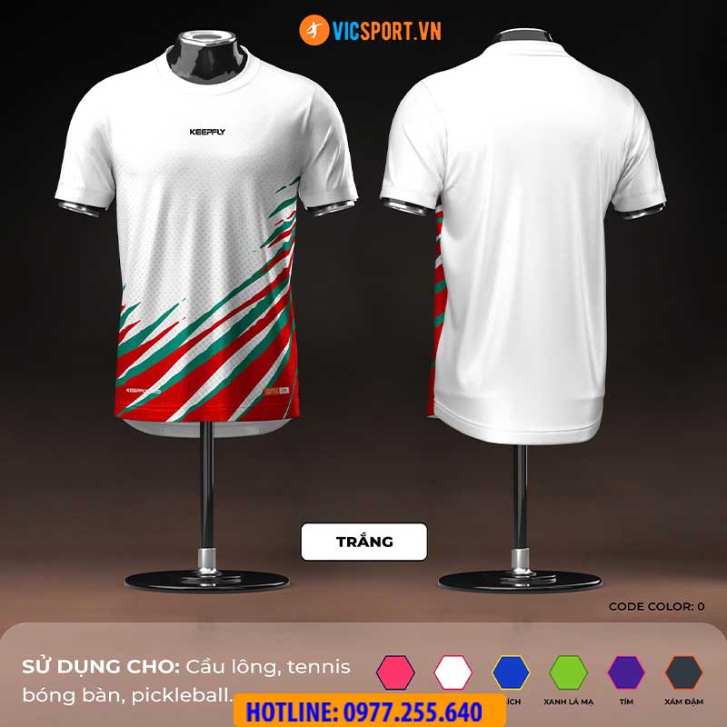 Áo cầu lông pickleball Keepfly KFA S0002 đa năng