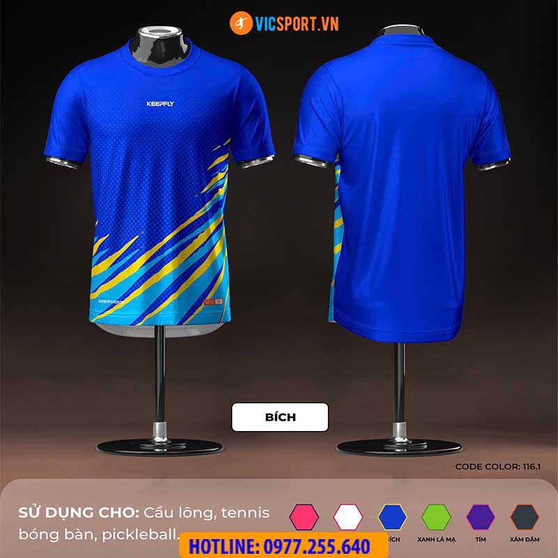 Áo cầu lông pickleball Keepfly KFA S0002 đa năng - Hình ảnh 7
