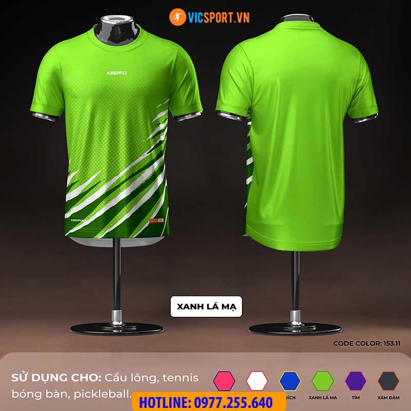 Áo cầu lông pickleball Keepfly KFA S0002 đa năng - Hình ảnh 4