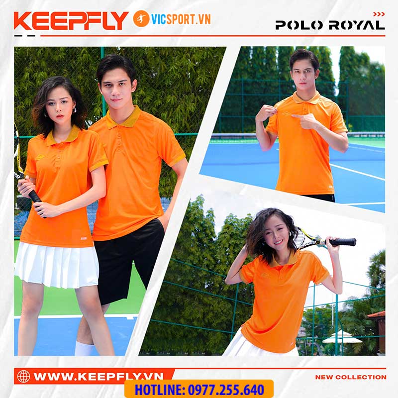 Áo polo di chuyển Keepfly Royal - Hình ảnh 12