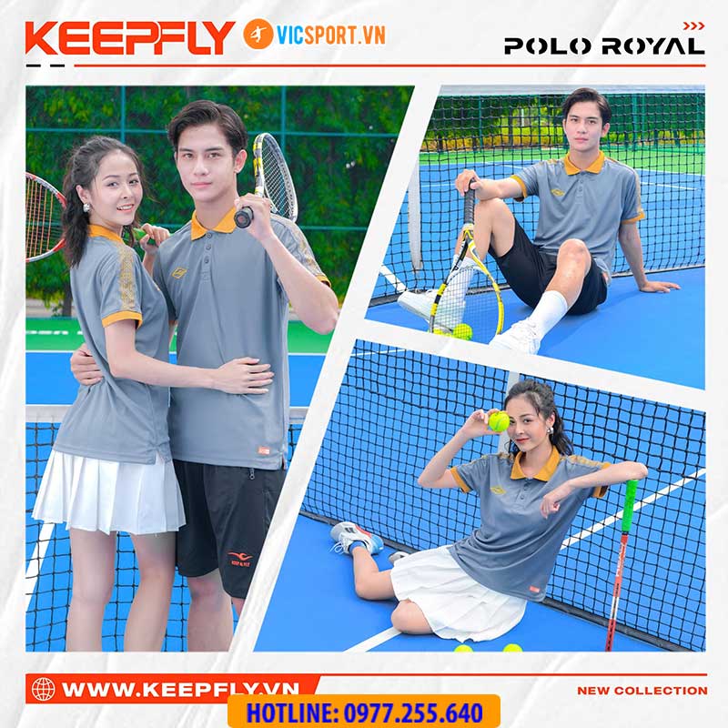 Áo polo di chuyển Keepfly Royal - Hình ảnh 11