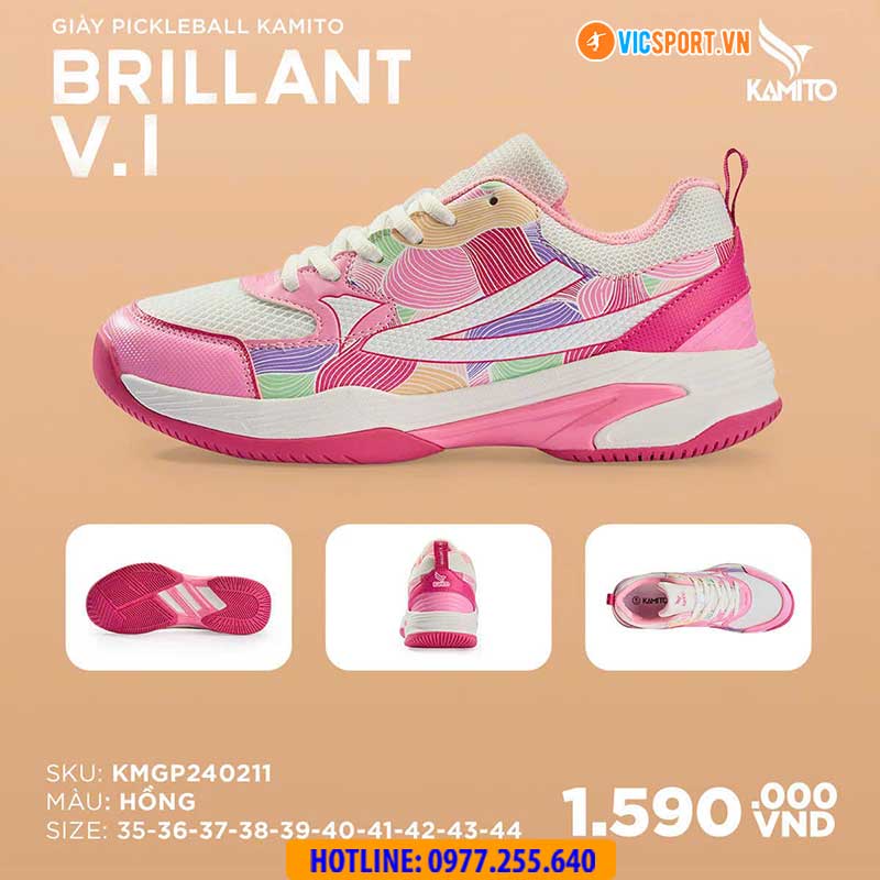 Giày picklelball Kamito Brillant V.1 đa năng - Hình ảnh 2