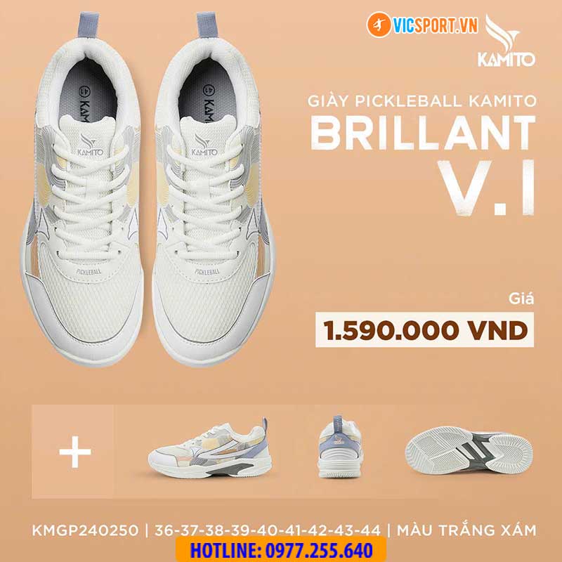 Giày picklelball Kamito Brillant V.1 đa năng - Hình ảnh 4