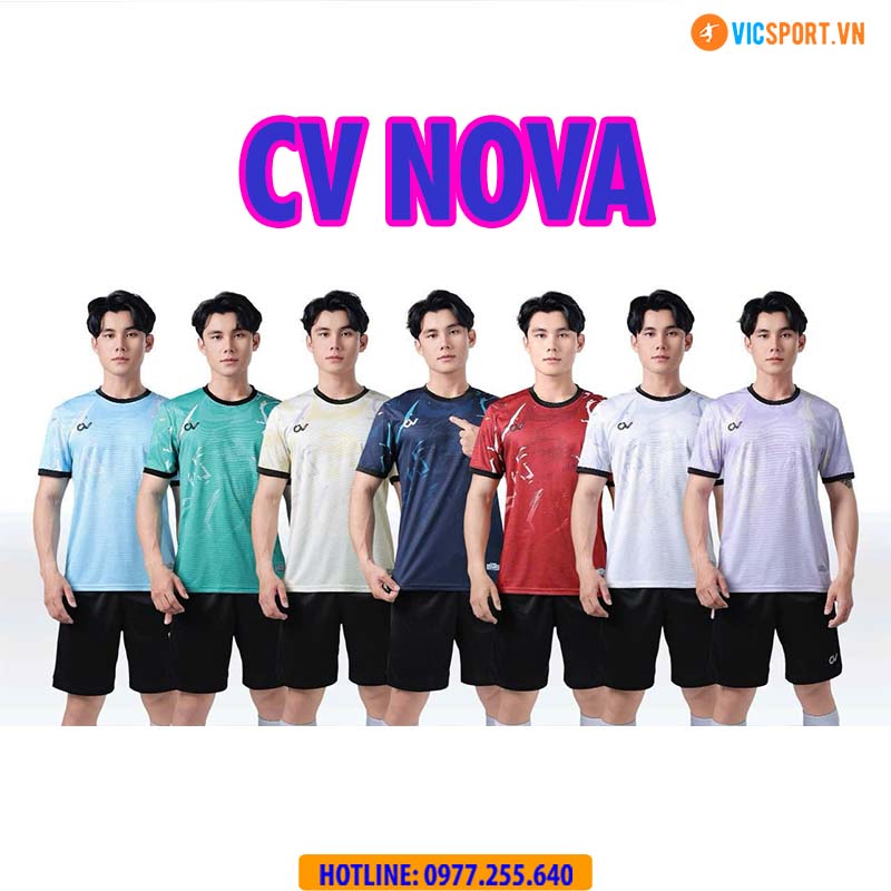 Áo đá banh không logo CV Nova - Hình ảnh 4