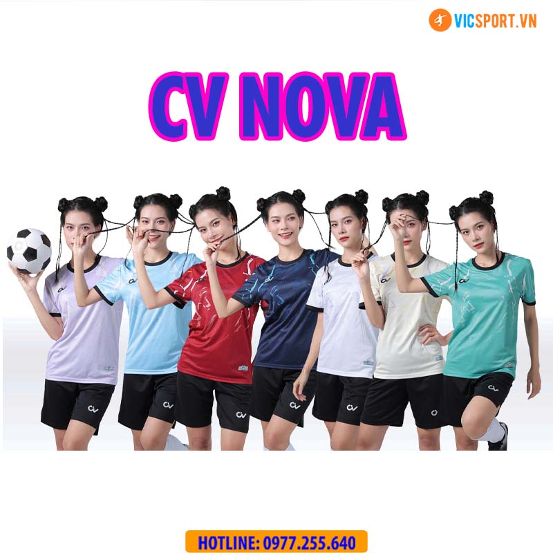 Áo đá banh không logo CV Nova - Hình ảnh 5