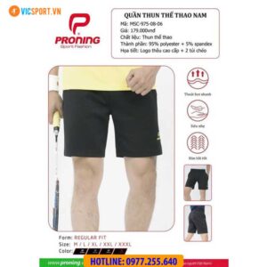 Quần cầu lông nam đa năng Donex MSC 975
