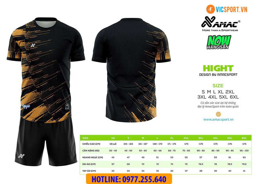 Áo đá banh thiết kế Amac Hight - Hình ảnh 8