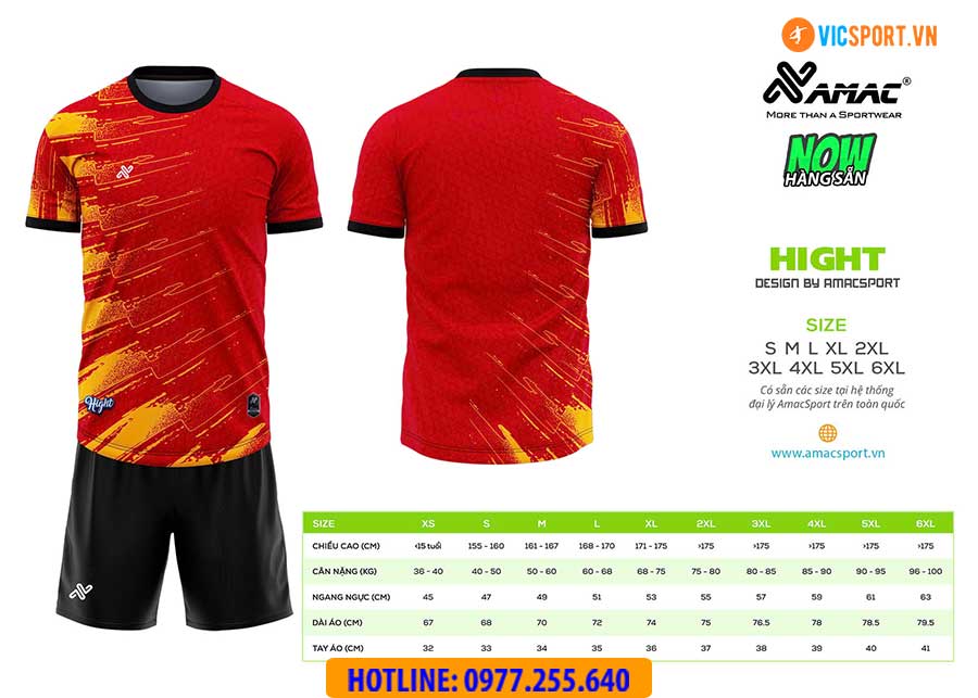 Áo đá banh thiết kế Amac Hight - Hình ảnh 6