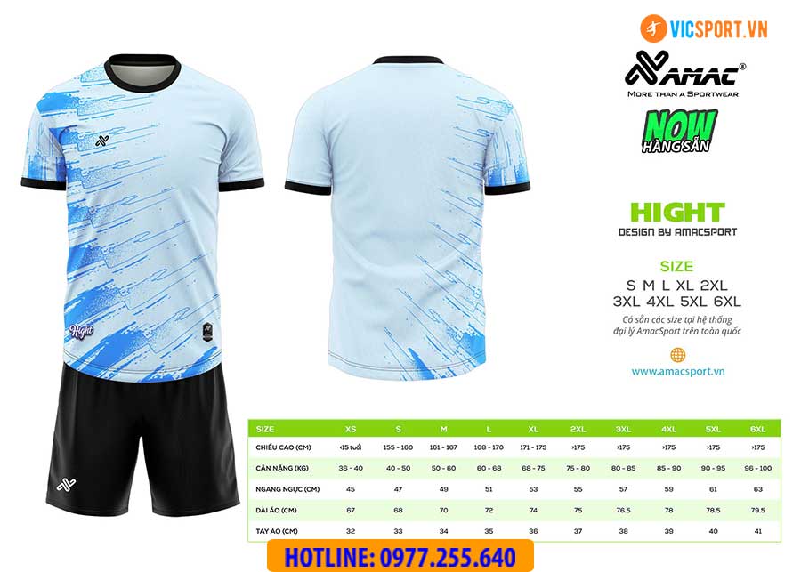 Áo đá banh thiết kế Amac Hight - Hình ảnh 3