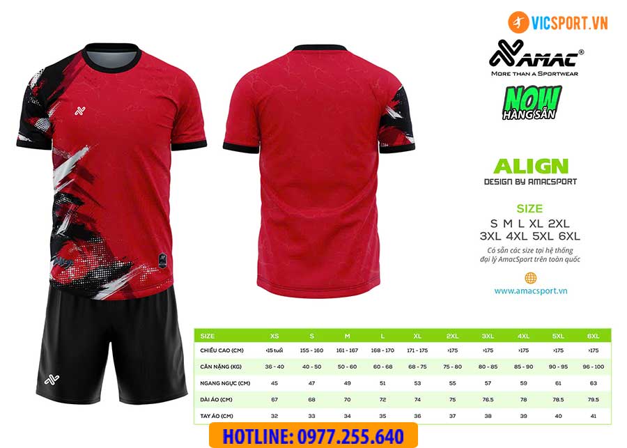 Áo đá banh thiết kế Amac Align - Hình ảnh 6