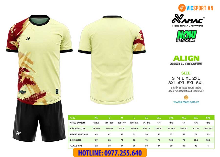Áo đá banh thiết kế Amac Align - Hình ảnh 7