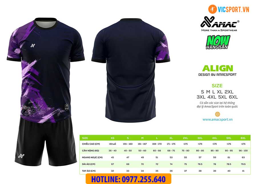 Áo đá banh thiết kế Amac Align - Hình ảnh 4