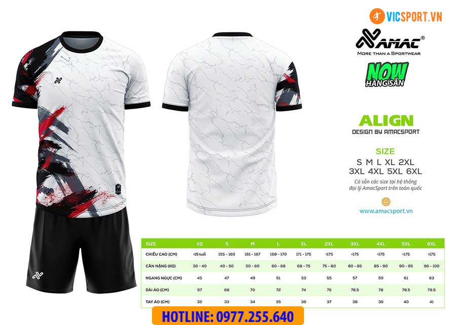 Áo đá banh thiết kế Amac Align - Hình ảnh 5