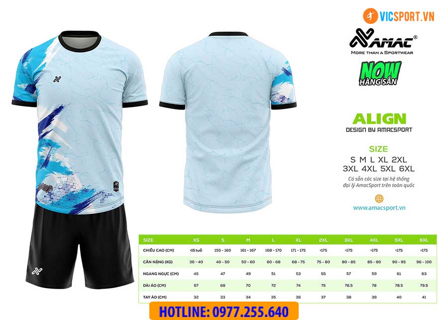 Áo đá banh thiết kế Amac Align - Hình ảnh 3