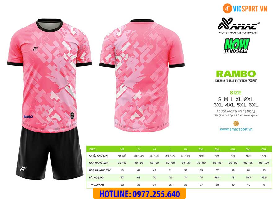 Áo đá banh thiết kế Amac Rambo - Hình ảnh 13