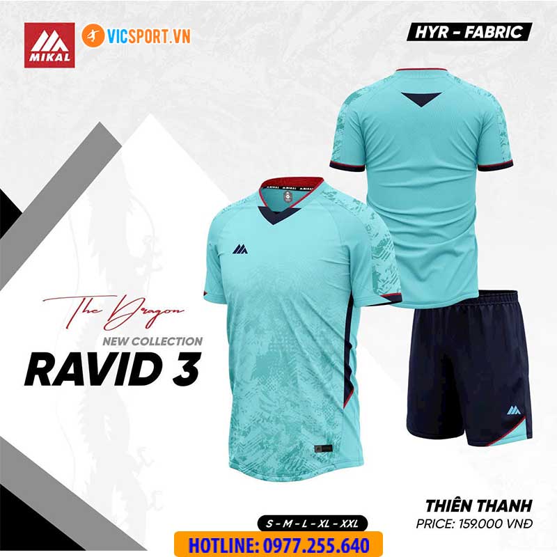 Áo đá banh không logo Mikal Ravid 03 - Hình ảnh 6