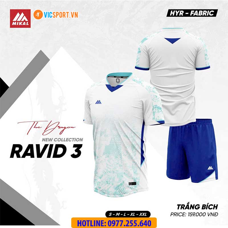 Áo đá banh không logo Mikal Ravid 03 - Hình ảnh 4