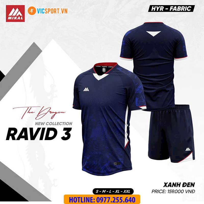 Áo đá banh không logo Mikal Ravid 03 - Hình ảnh 8