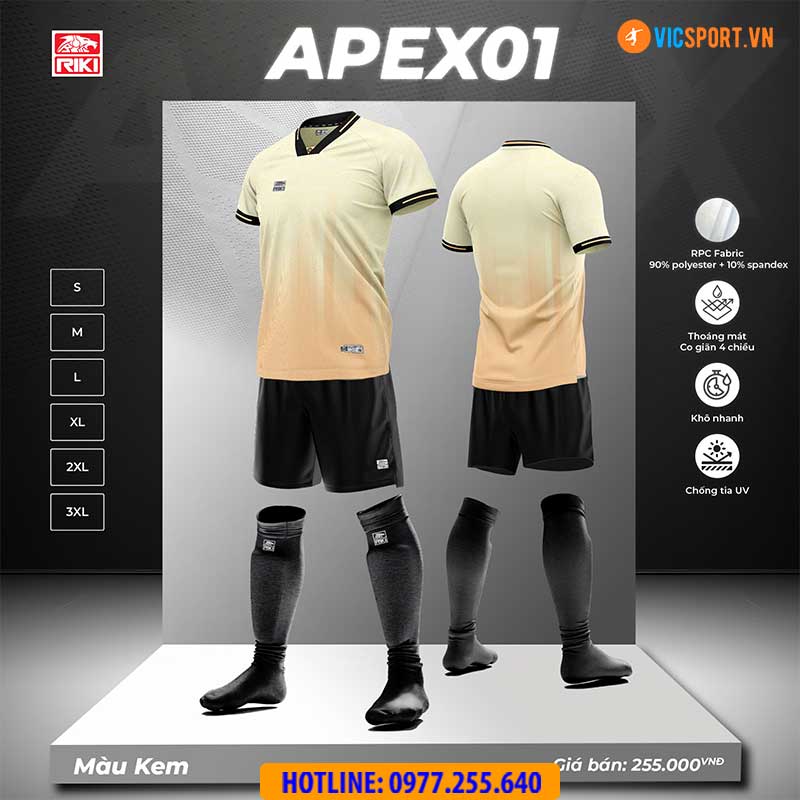 Áo đá banh không logo Riki Apex 01 - Hình ảnh 15