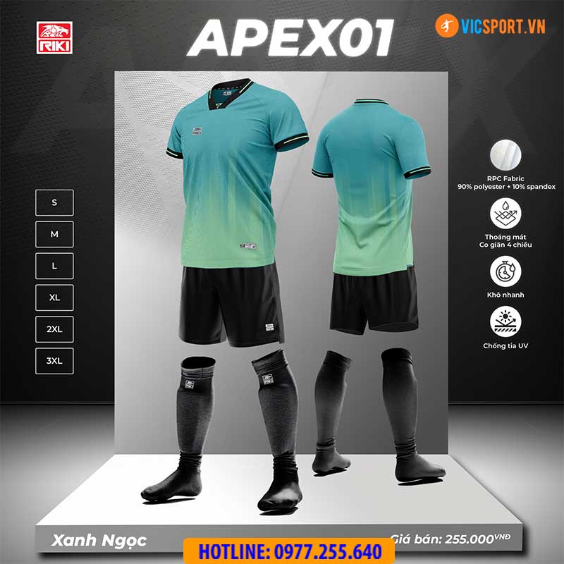 Áo đá banh không logo Riki Apex 01 - Hình ảnh 20