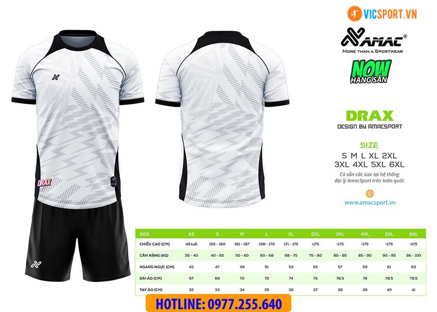 Áo đá banh thiết kế Amac Drax - Hình ảnh 15