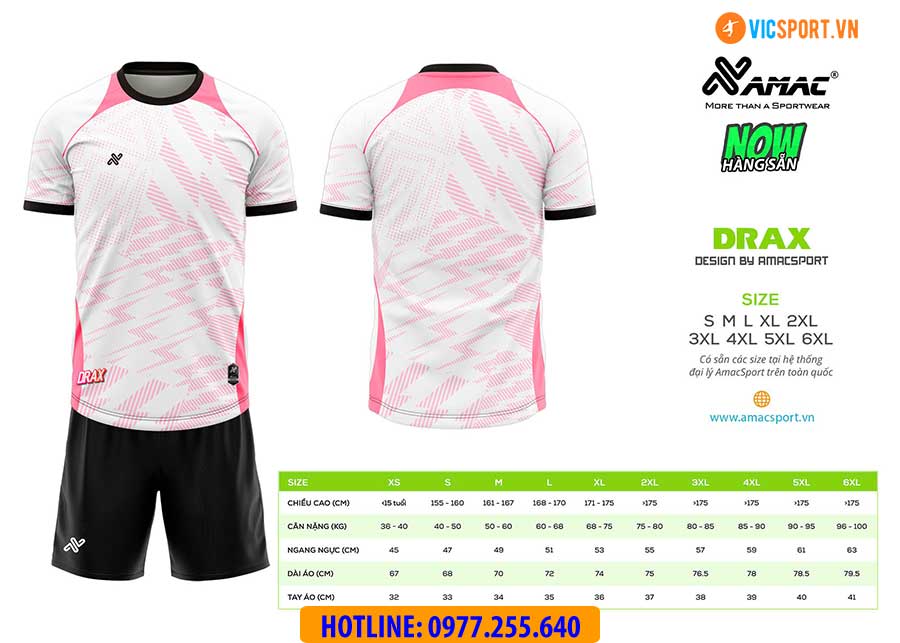 Áo đá banh thiết kế Amac Drax - Hình ảnh 16