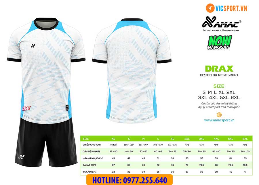 Áo đá banh thiết kế Amac Drax - Hình ảnh 17