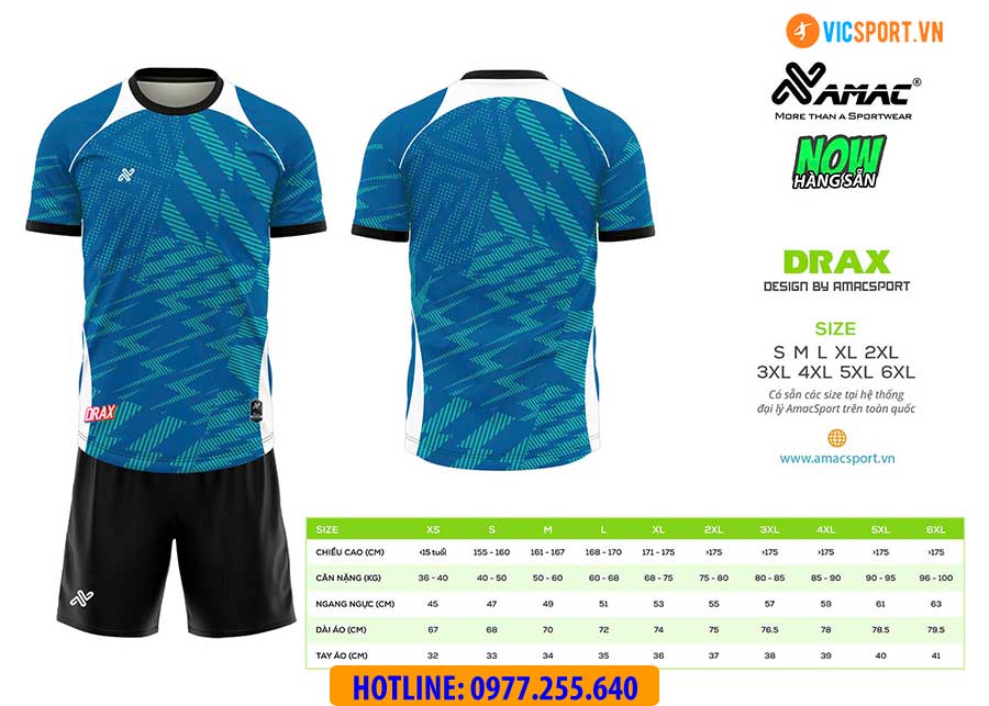 Áo đá banh thiết kế Amac Drax - Hình ảnh 19