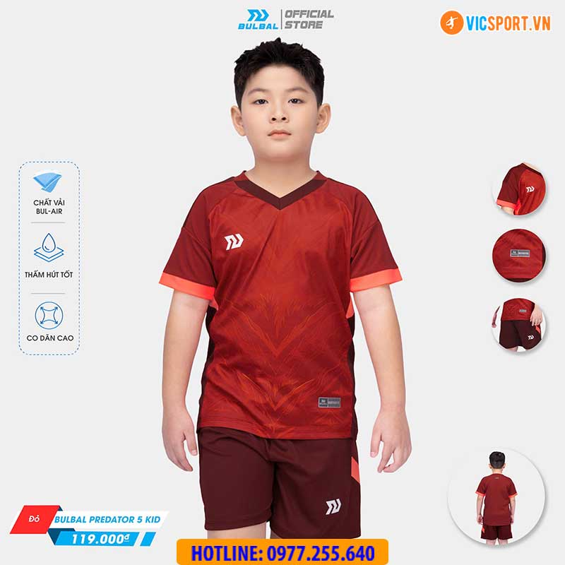Áo đá banh trẻ em Bulbal Predator 5 - Hình ảnh 9