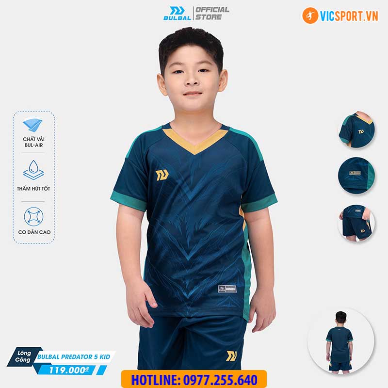 Áo đá banh trẻ em Bulbal Predator 5 - Hình ảnh 11