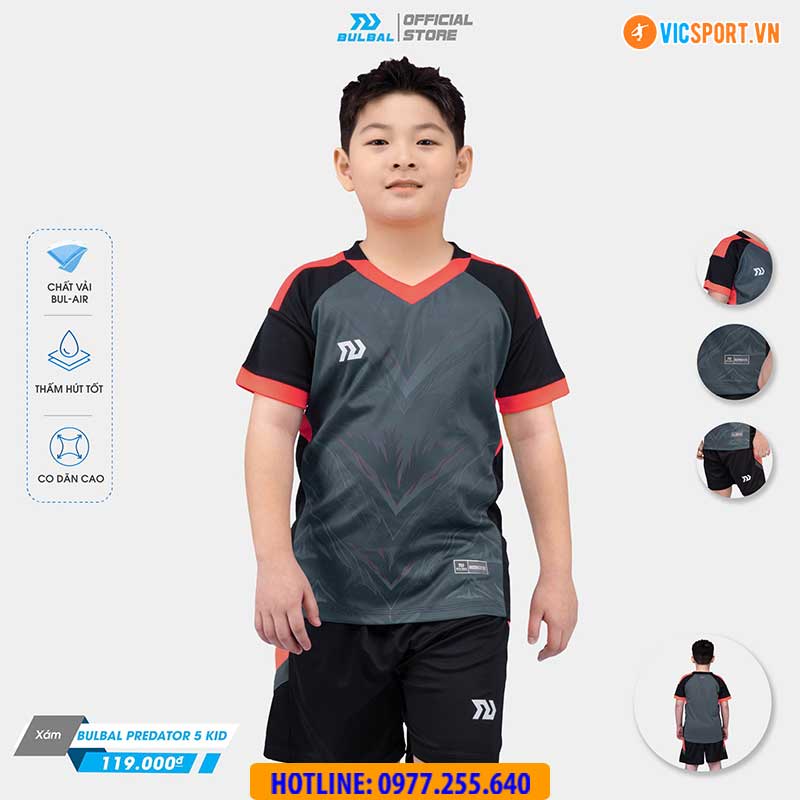 Áo đá banh trẻ em Bulbal Predator 5 - Hình ảnh 13