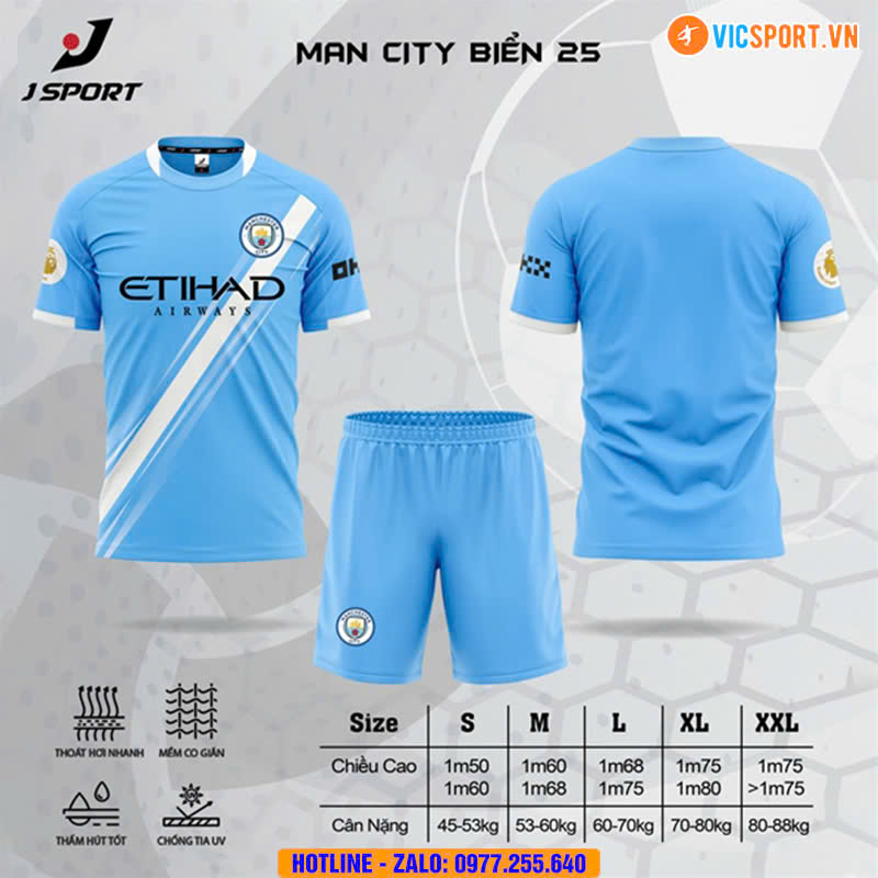 Áo đá banh Clb Man City mùa giải 2025-2026 - Hình ảnh 10