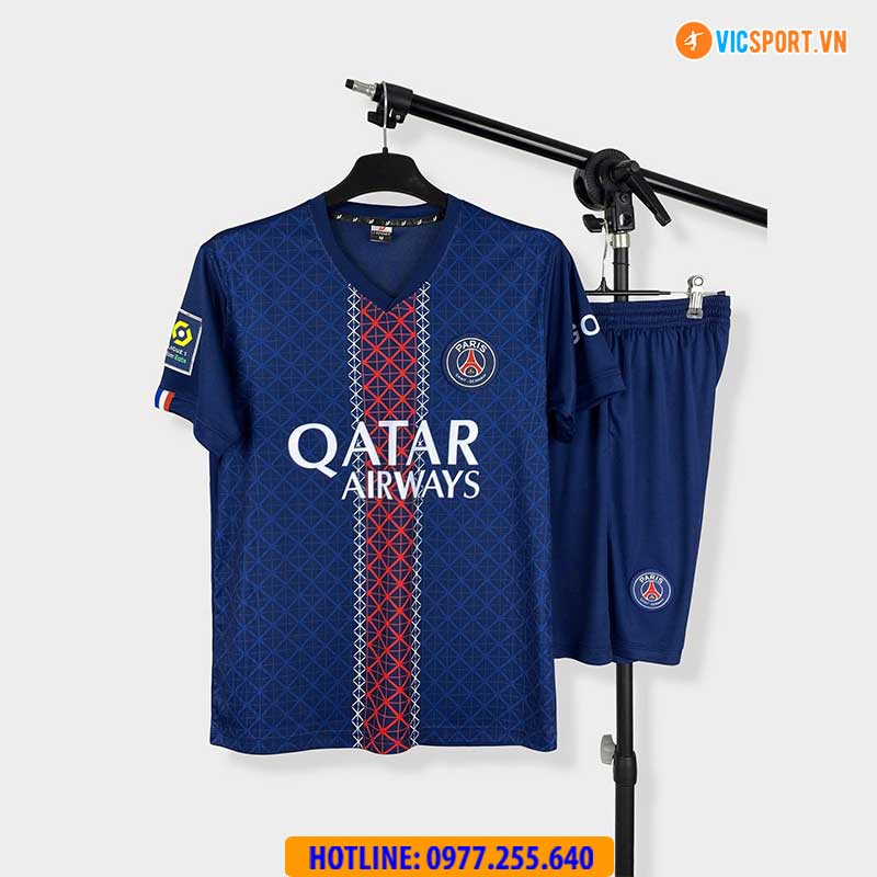 Áo đá banh Clb PSG mùa giải 2025-2026 thun lạnh - Hình ảnh 5