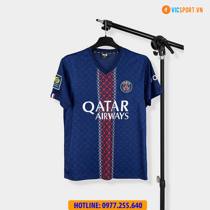 Áo đá banh Clb PSG mùa giải 2025-2026 thun lạnh - Hình ảnh 8
