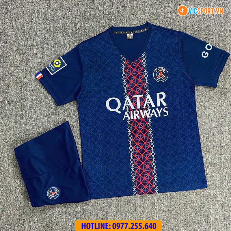 Áo đá banh Clb PSG mùa giải 2025-2026 thun lạnh - Hình ảnh 9