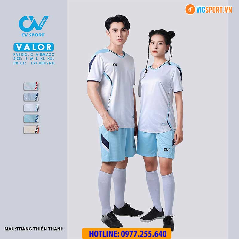 Áo đá banh không logo CV Valor - Hình ảnh 3