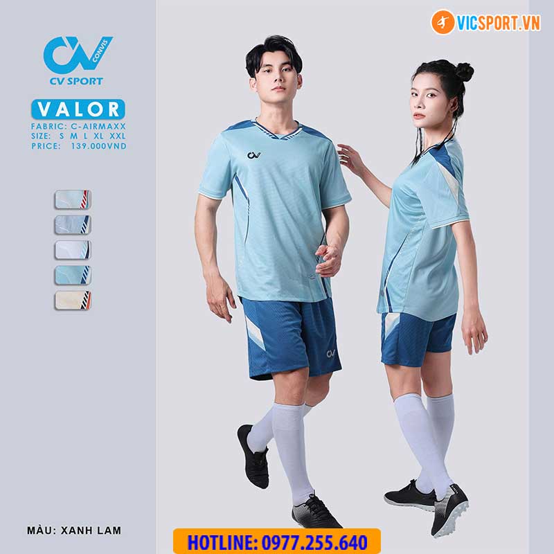 Áo đá banh không logo CV Valor - Hình ảnh 2