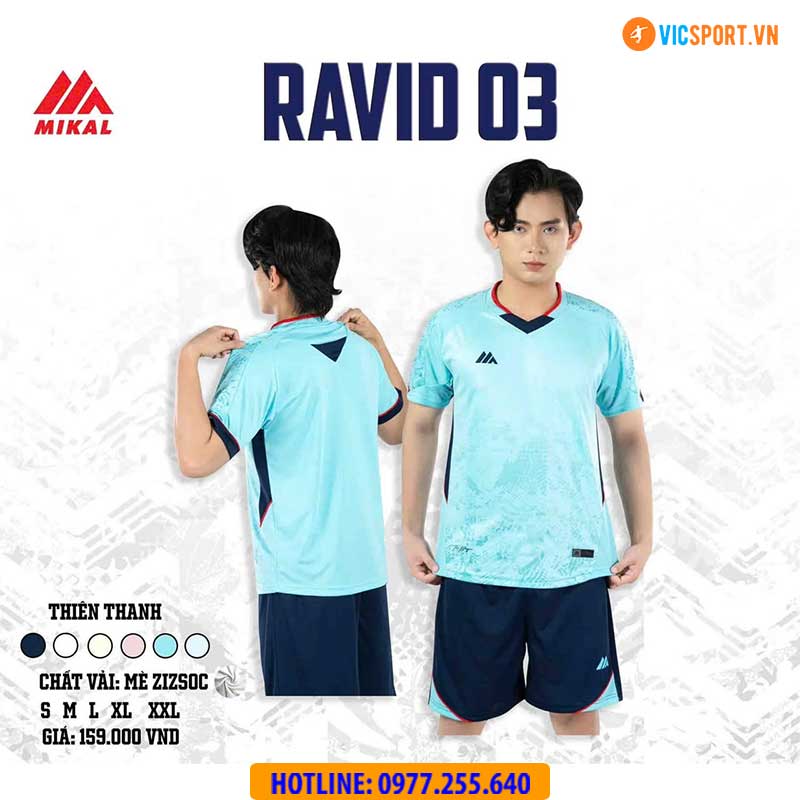 Áo đá banh không logo Mikal Ravid 03 - Hình ảnh 11