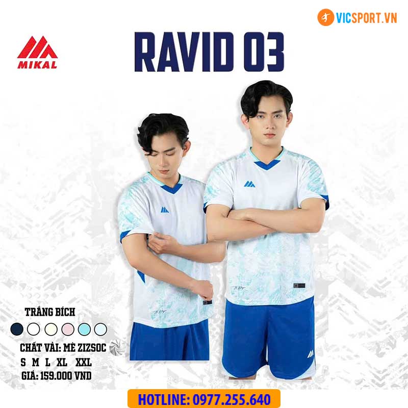 Áo đá banh không logo Mikal Ravid 03 - Hình ảnh 12