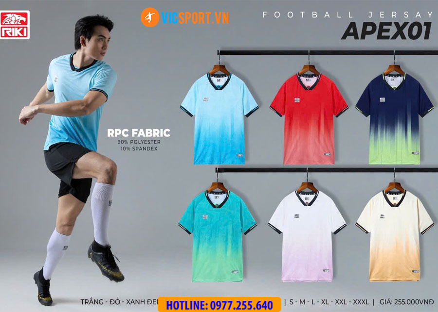 Áo đá banh không logo Riki Apex 01 - Hình ảnh 16