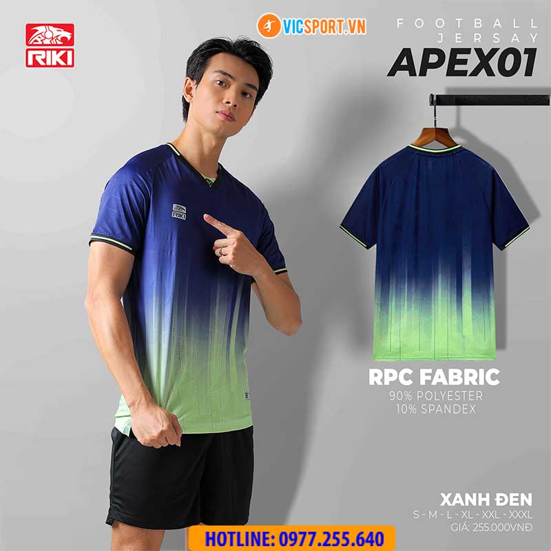 Áo đá banh không logo Riki Apex 01 - Hình ảnh 9
