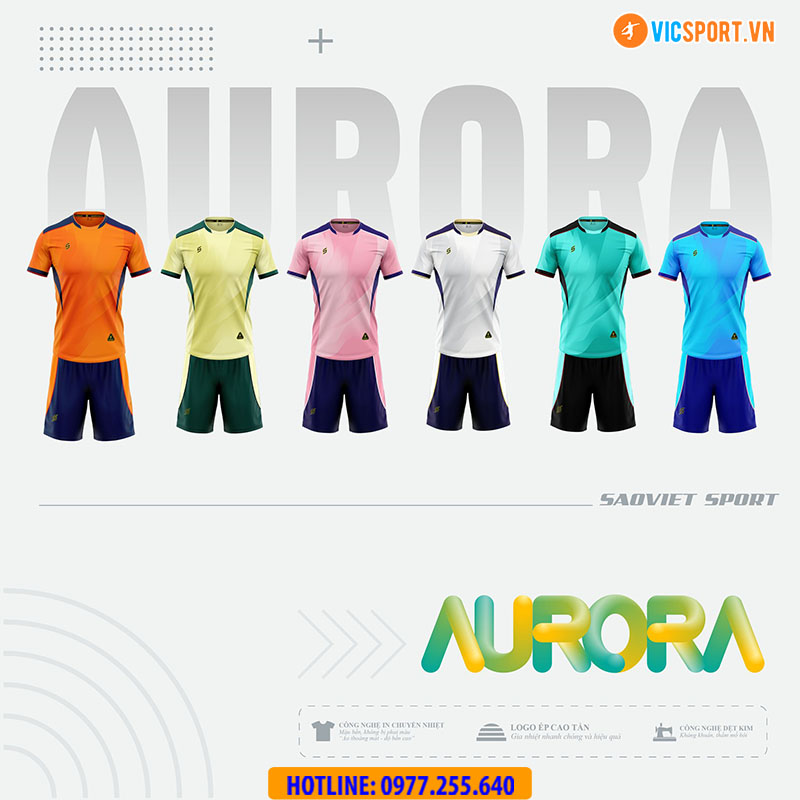 Áo đá banh không logo SV Aurora - Hình ảnh 12